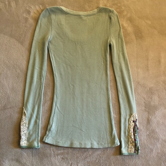 Free People XS Mint Meadow Fiesta Thermal - Picture 6 of 6